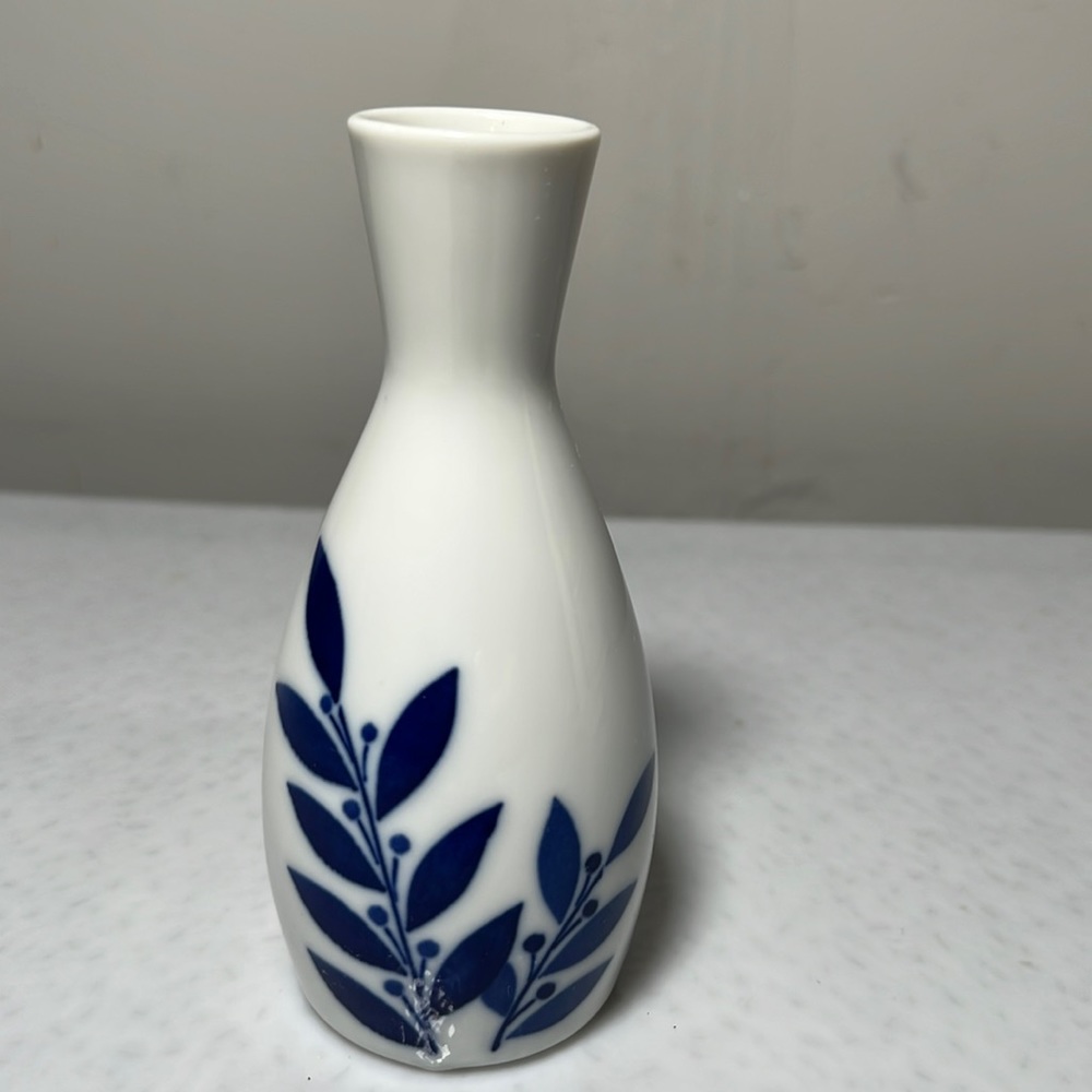 Vintage Porcelain Sake Bottle Hand Painted from Japan
